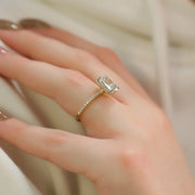  The Pave Alex Radiant Moissanite Ring 18k Yellow Gold 004 Final