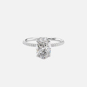  The Pave Alison Oval Lab Diamond Ring 18k White Gold 001