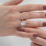  The Pave Alison Radiant Lab Diamond Ring 14k White Gold 003