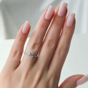  The Pave Alison Round Lab Diamond Ring 14k White Gold 003