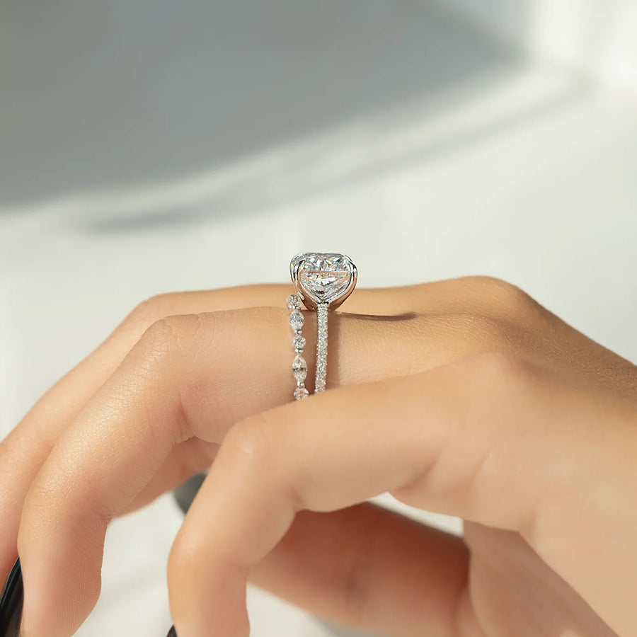  The Pave Ashley Cushion Lab Diamond Ring 14k White Gold 004 Final