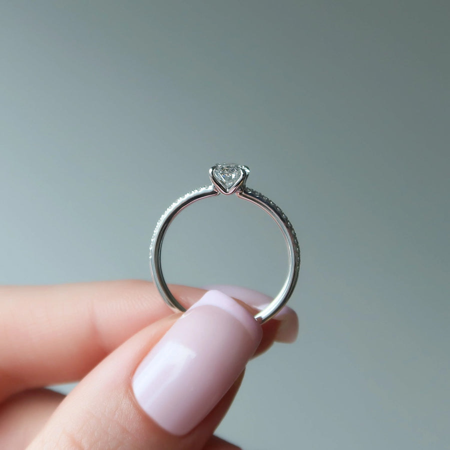  The Pave Ashley Oval Lab Diamond Ring 18k White Gold 004 Final