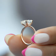  The Pave Ashley Oval Moissanite Ring 14k Rose Gold 004 Final