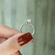  The Pave Ashley Radiant Lab Diamond Ring 18k White Gold 005 Final