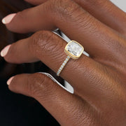  The Pave Charlotte Cushion Lab Diamond Ring 14k Yellow Gold 005 Final