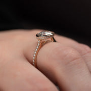  The Pave Charlotte Round Lab Diamond Ring 18k Rose Gold 004 Final