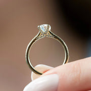  The Pave Claire Oval Lab Diamond Ring 18k Yellow Gold 004 Final
