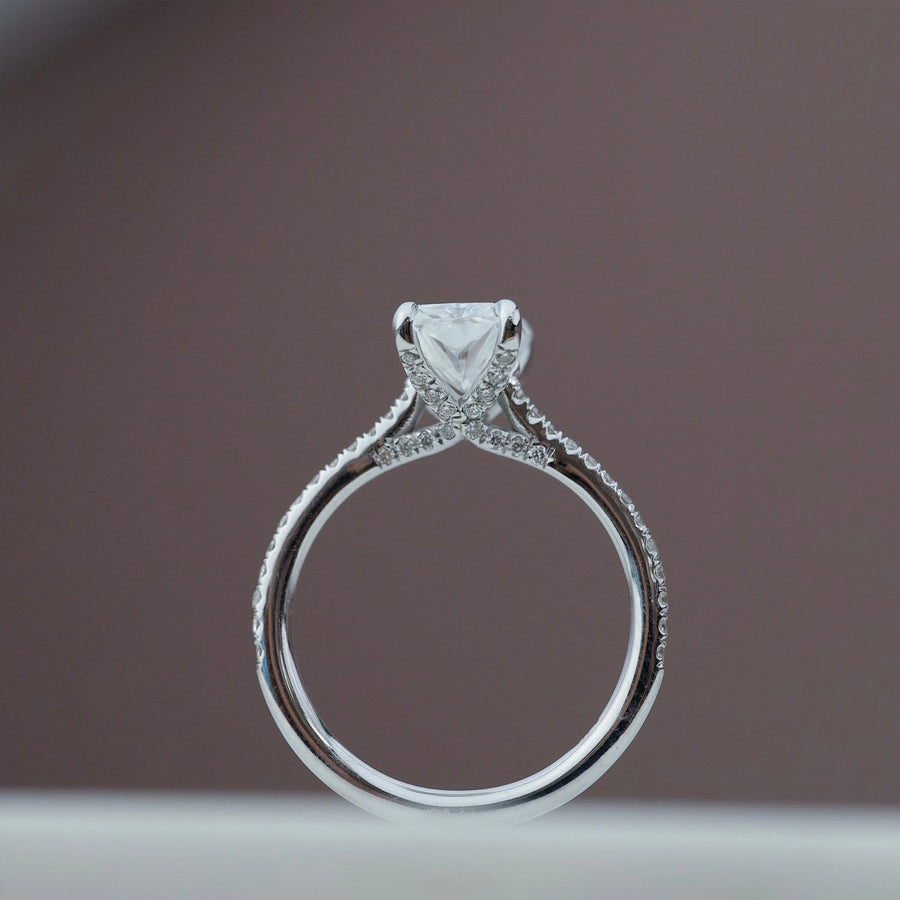 The Pave Claire Radiant Moissanite Ring 18k White Gold 005 Final