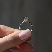  The Pave Claire Round Lab Diamond Ring 14k White Gold 005 Final