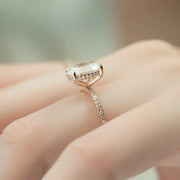  The Pave Crown Kamellie Oval Lab Diamond Ring 18k Rose Gold 004 Final