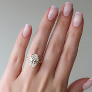  The Pave Crown Kamellie Oval Lab Diamond Ring 18k Yellow Gold 004 Final