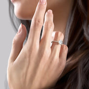  The Pave Crown Kamellie Round Lab Diamond Ring 18k Yellow Gold 003