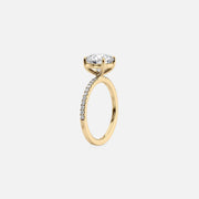  The Pave Eleanor Princess Lab Diamond Ring 14k Yellow Gold 002