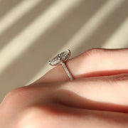  The Pave Kamellie Marquise Moissanite Ring 18k White Gold 004 Final