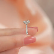  The Pave Kamellie Oval Lab Diamond Ring 14k White Gold 004 Final