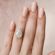  The Pave Kamellie Pear Lab Diamond Ring 18k Yellow Gold 004 Final