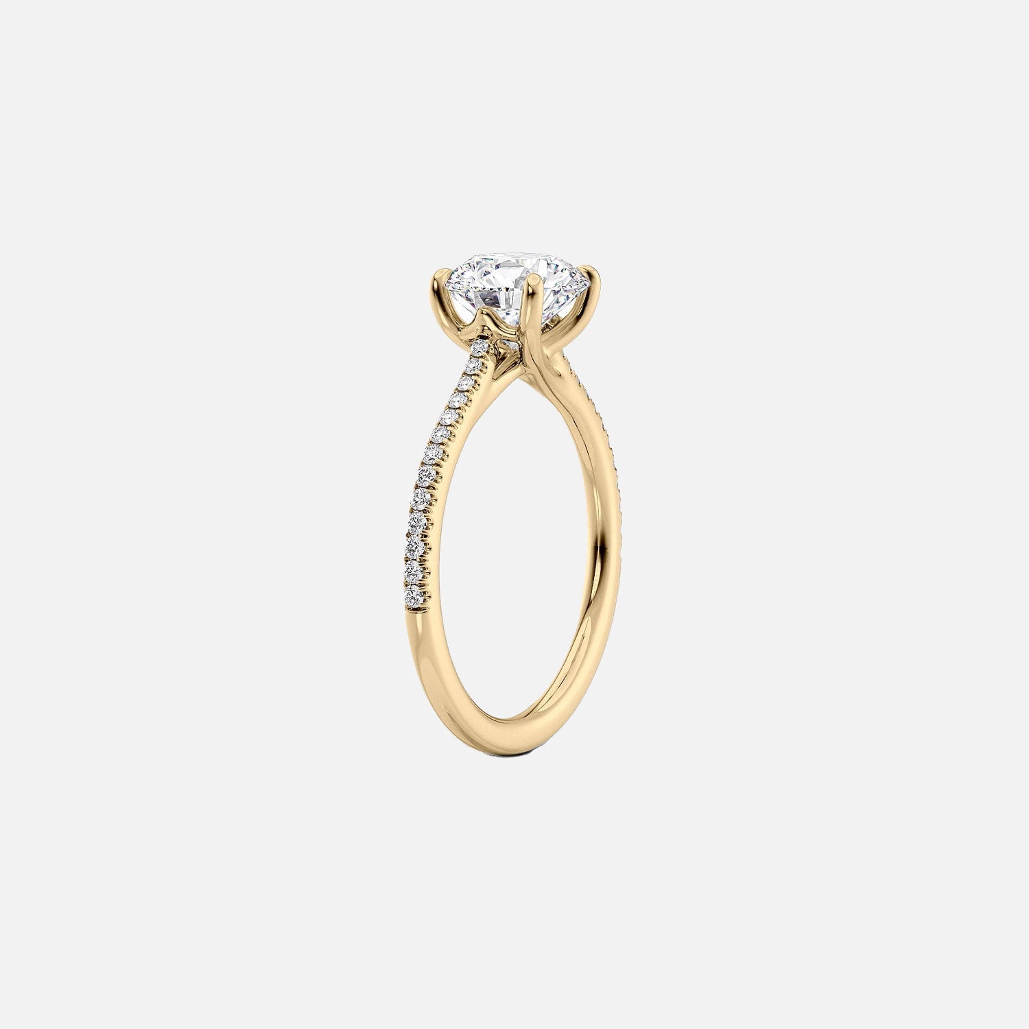  The Pave Lexie Marquise Lab Diamond Ring 14k Yellow Gold 002