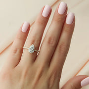  The Pave Lexie Pear Moissanite Ring 18k Yellow Gold 004 Final