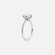 The Pave Lotus Princess Moissanite Ring - KNT - Engagement Rings, Wedding Bands & Fine Jewelry