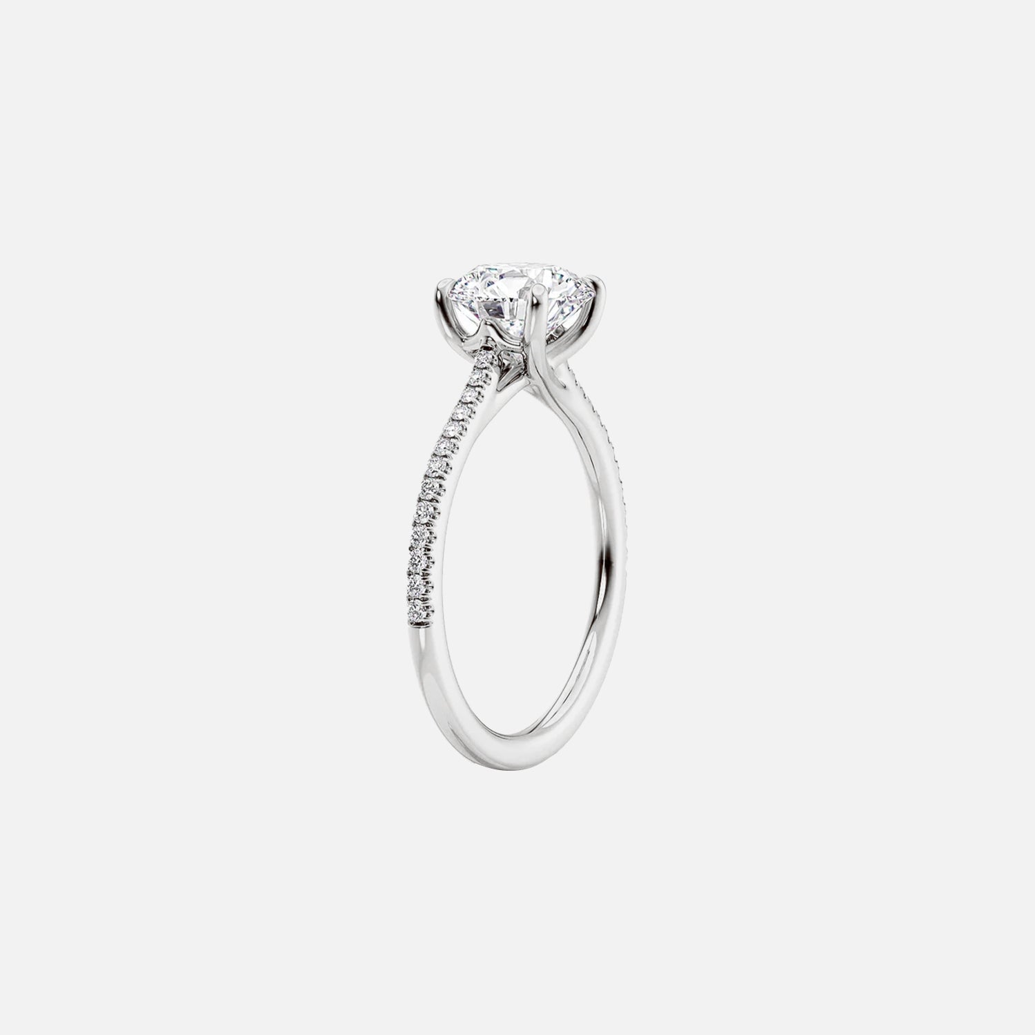 The Pave Lotus Radiant Moissanite Ring - KNT - Engagement Rings, Wedding Bands & Fine Jewelry