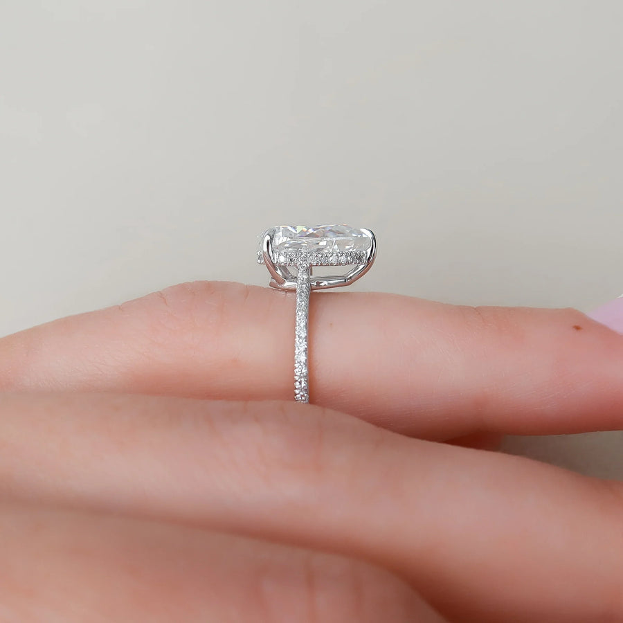  The Pave Maia Pear Moissanite Ring 14k White Gold 004 Final