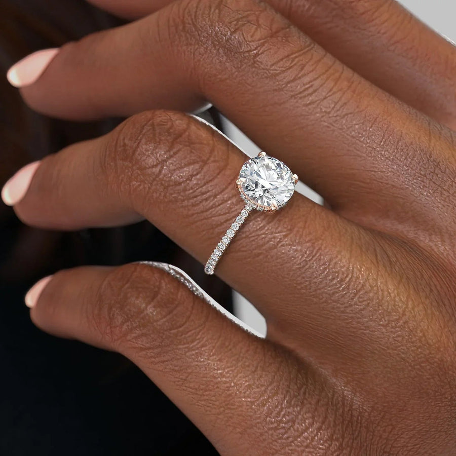  The Pave Maia Round Moissanite Ring 14k Rose Gold 005 Final
