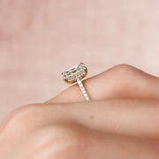  The Pave Natalie Emerald Moissanite Ring 14k Yellow Gold 004 Final