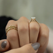  The Pave Natalie Oval Moissanite Ring 14k Yellow Gold 005 Final