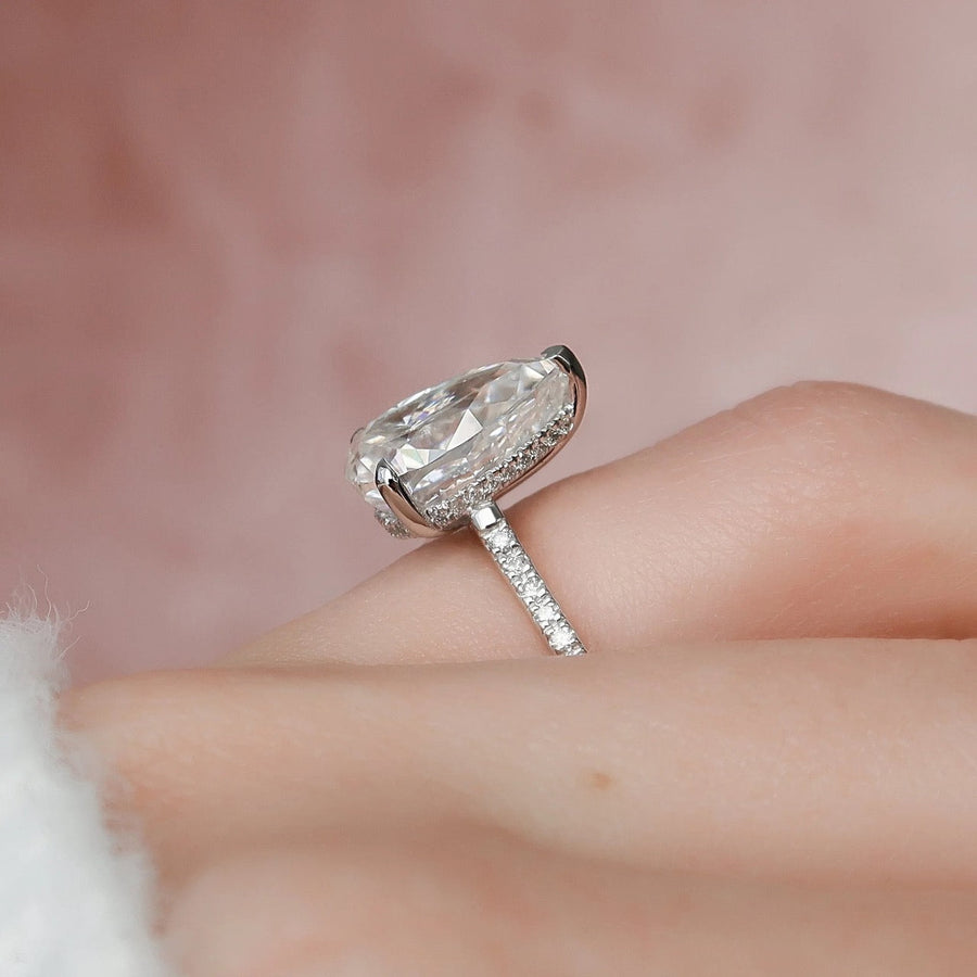  The Pave Natalie Pear Moissanite Ring 18k White Gold 004 Final