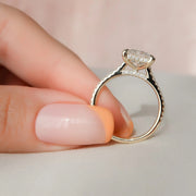  The Pave Natalie Princess Moissanite Ring 18k Yellow Gold 005 Final