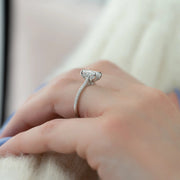  The Pave Natalie Radiant Moissanite Ring 18k White Gold 004