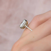  The Pave Natalie Radiant Moissanite Ring 18k Yellow Gold 004 Final