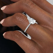  The Pave Nelly Pear Lab Diamond Ring 18k White Gold 005 Final