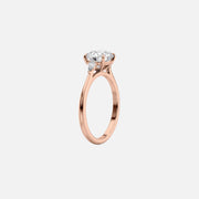  The Pears Liv Emerald Moissanite Ring 18k Rose Gold 002