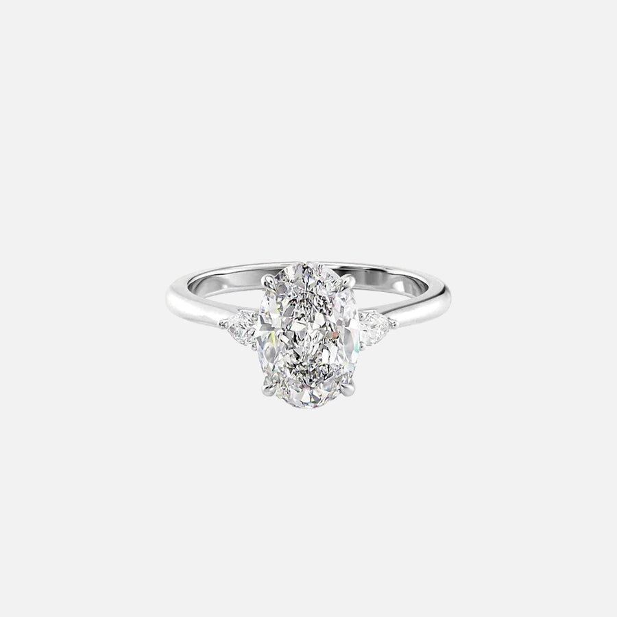  The Pears Liv Oval Lab Diamond Ring 14k White Gold 001