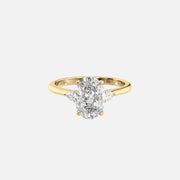  The Pears Liv Oval Moissanite Ring 18k Yellow Gold 001
