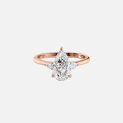  The Pears Liv Pear Lab Diamond Ring 18k Rose Gold 001
