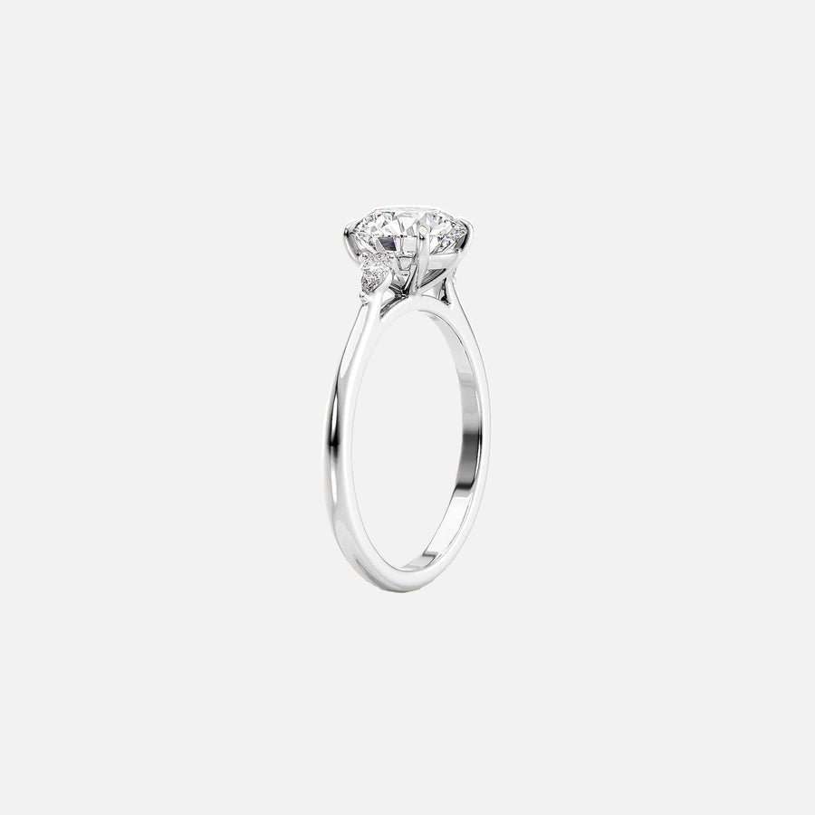  The Pears Liv Princess Lab Diamond Ring 18k White Gold 002