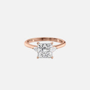  The Pears Liv Princess Moissanite Ring 14k Rose Gold 001