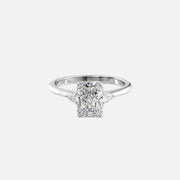  The Pears Liv Radiant Moissanite Ring 14k White Gold 001