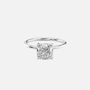The Petal Cushion Solitaire Moissanite Ring - KNT - Engagement Rings, Wedding Bands & Fine Jewelry