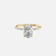 The Petal Oval Pave Moissanite Ring - KNT - Engagement Rings, Wedding Bands & Fine Jewelry