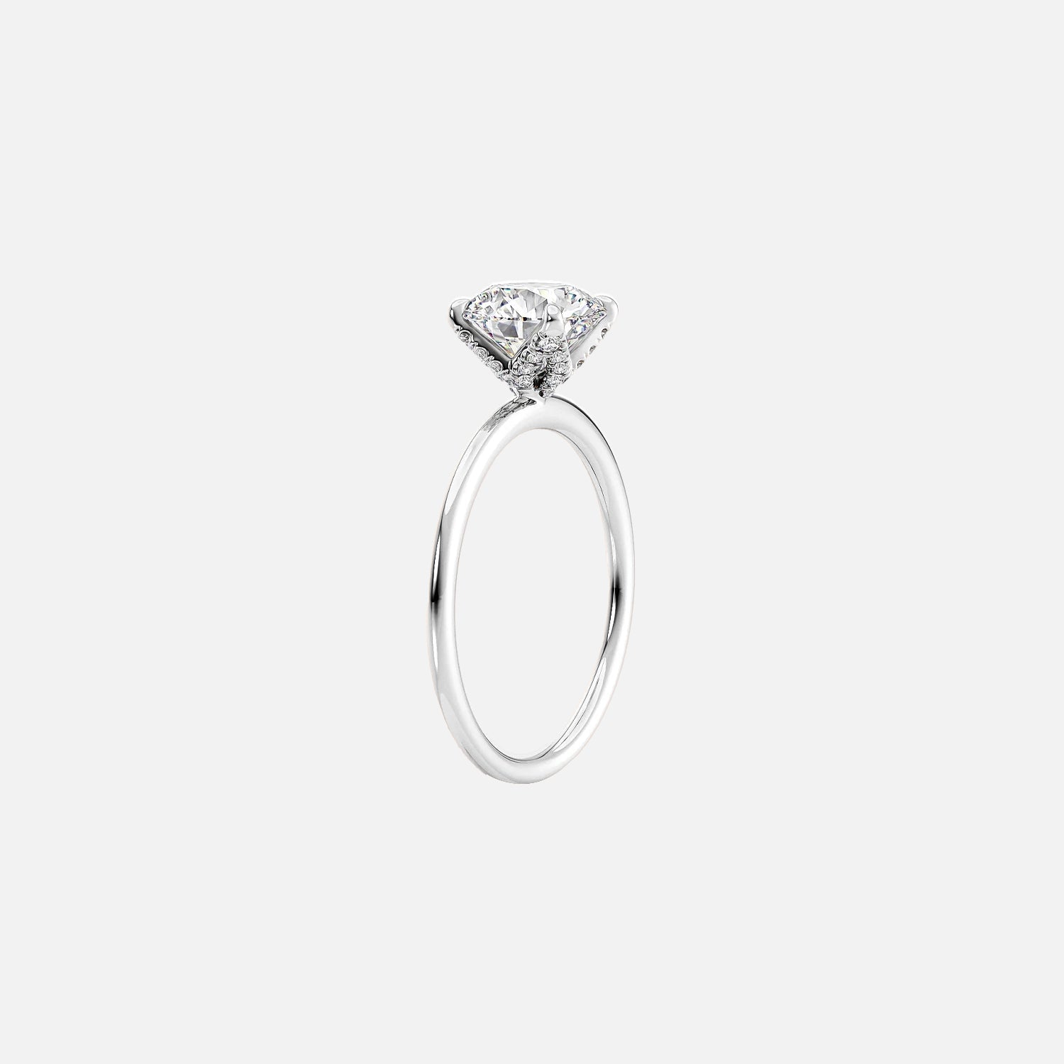 The Petal Princess Solitaire Moissanite Ring - KNT - Engagement Rings, Wedding Bands & Fine Jewelry