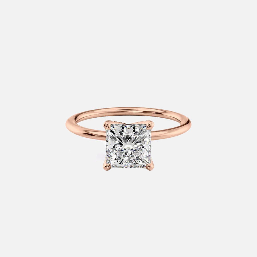 The Petal Princess Solitaire Moissanite Ring - KNT - Engagement Rings, Wedding Bands & Fine Jewelry