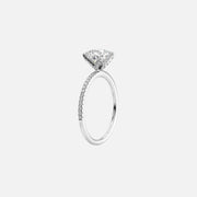 The Petal Radiant Pave Moissanite Ring - KNT - Engagement Rings, Wedding Bands & Fine Jewelry