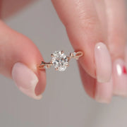  The Polished Twig Polished Oval Lab Diamond Ring 18k Rose Gold 003 Final