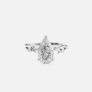  The Polished Twig Polished Pear Lab Diamond Ring 18k White Gold 001