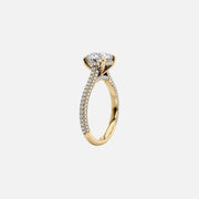  The Rachel Oval Moissanite Ring 14k Yellow Gold 002