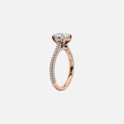  The Rachel Oval Moissanite Ring 18k Rose Gold 002