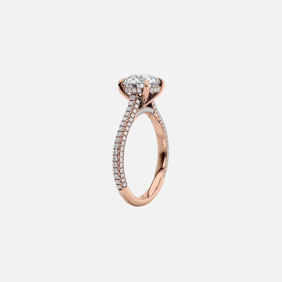  The Rachel Oval Moissanite Ring 18k Rose Gold 002